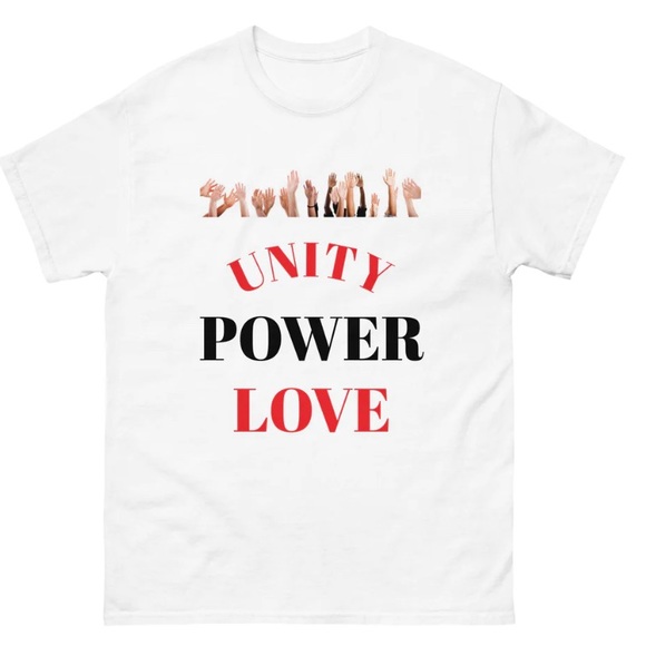 Graphic T Shirt "UNITY, LOVE, POWER - Picture 3 of 3